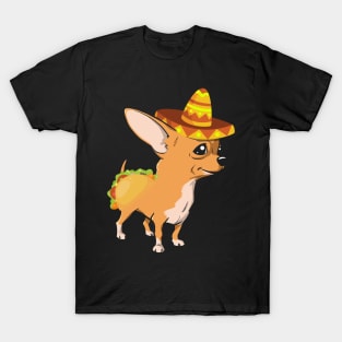 Cute dog chihuahua mexico cinco de mayo T-Shirt